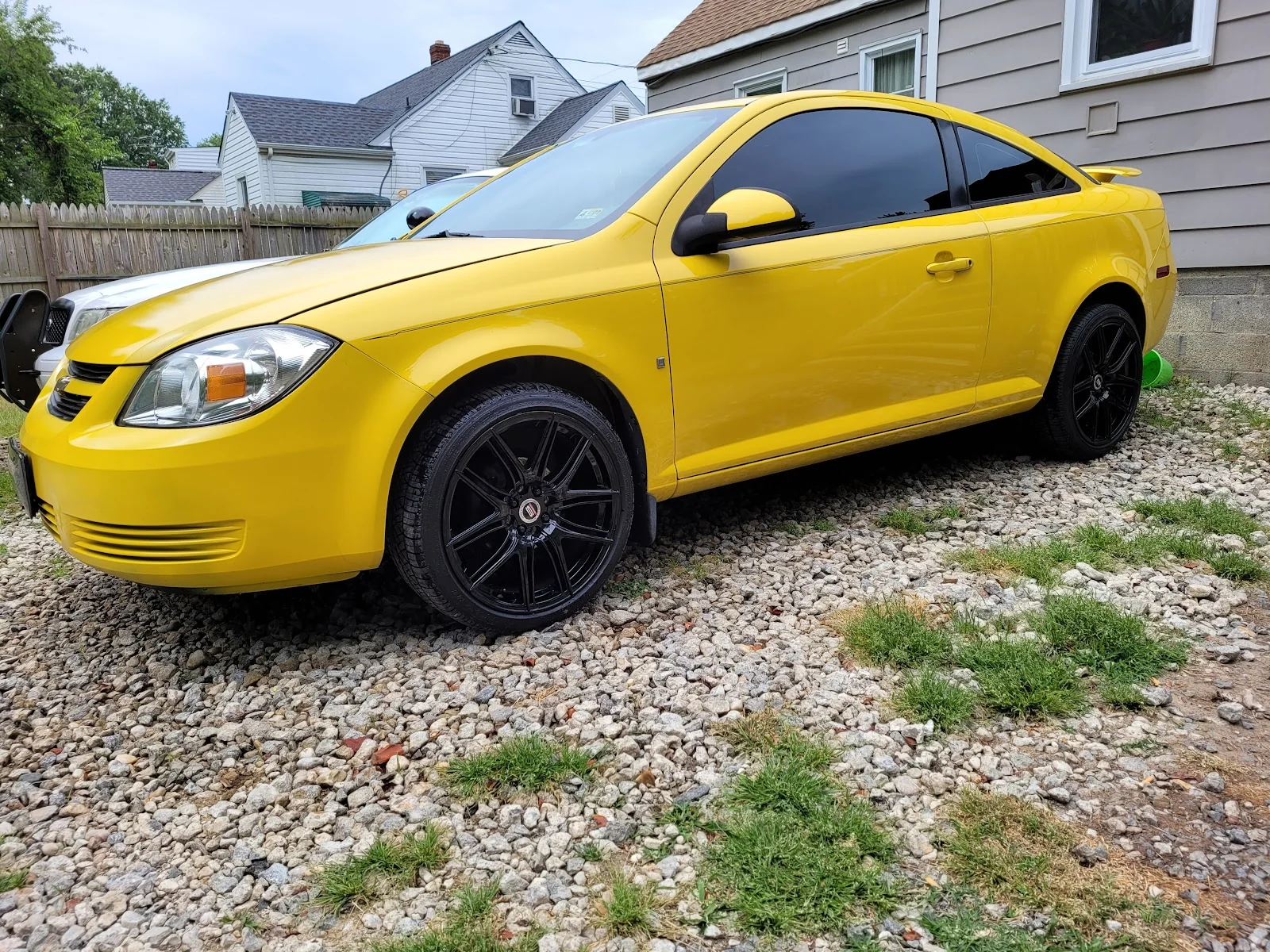 Tint install work at at Basic Black Tinting